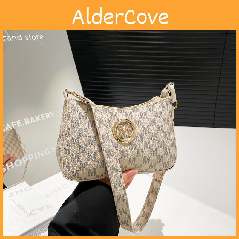 Retro Underarm Ladies Bag Small Crossbody Pu With Top Zip For Casual Outings