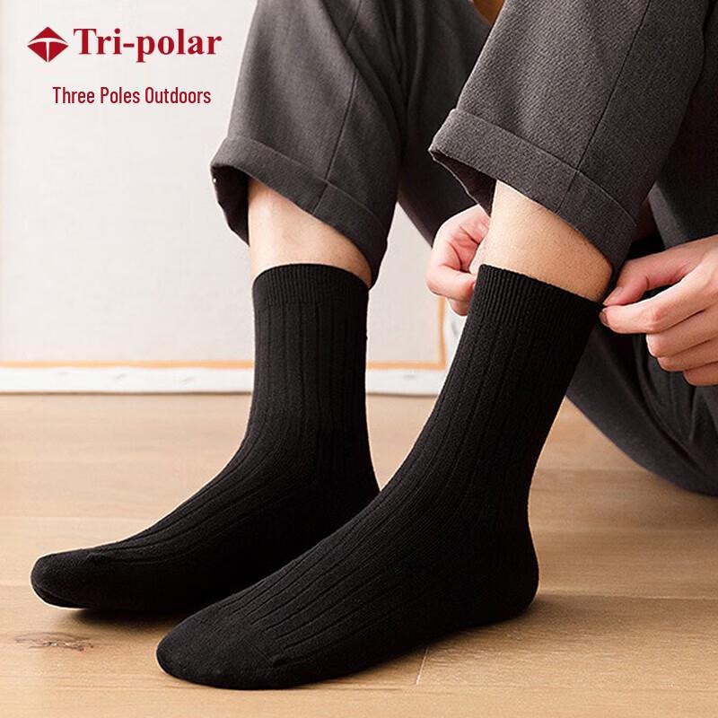 Tri-polar TP6078 Men s All Cotton Mid-Tube Socks 43-46 EU