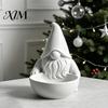 Decorative Candy Dish 3D Printed Gnome Bowl, Nordic Faceless Dish, Holiday Snack Holder Tabletop Key Bowl for Christmas Tiered Tray, Mantel,
