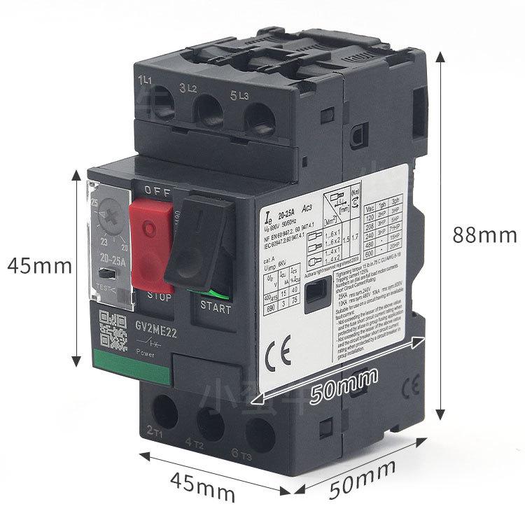 Three-Phase Motor Circuit Breaker GV2-ME Series Electric Start Protection Switch