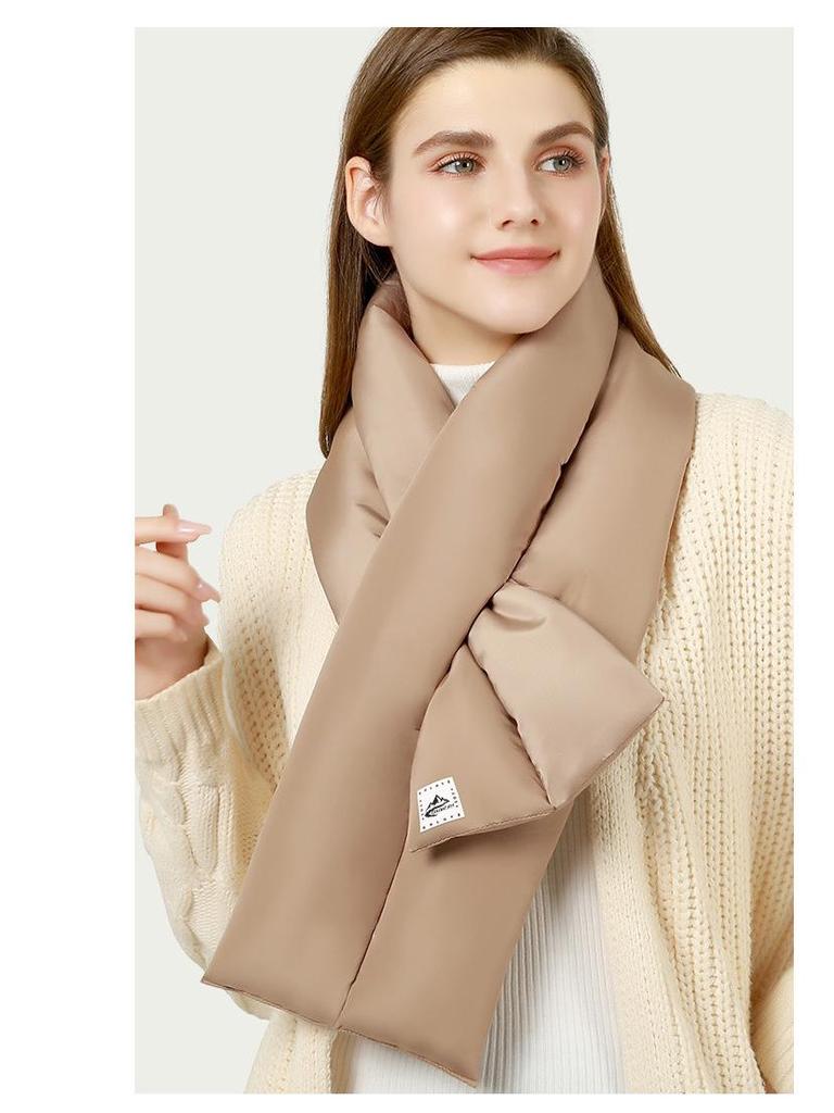 Women's Winter Lightweight Windproof Down Scarf - 2022 Neck Protection for Outdoor Travel