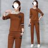 Sportswear Women's Spring-autumn Fashionable Casual Clothes Long-sleeved Slimming Pants Round-neck Loose Two-piece Set