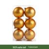 Christmas Tree Decorations: 3-10cm Electroplated Golden Plastic Balls