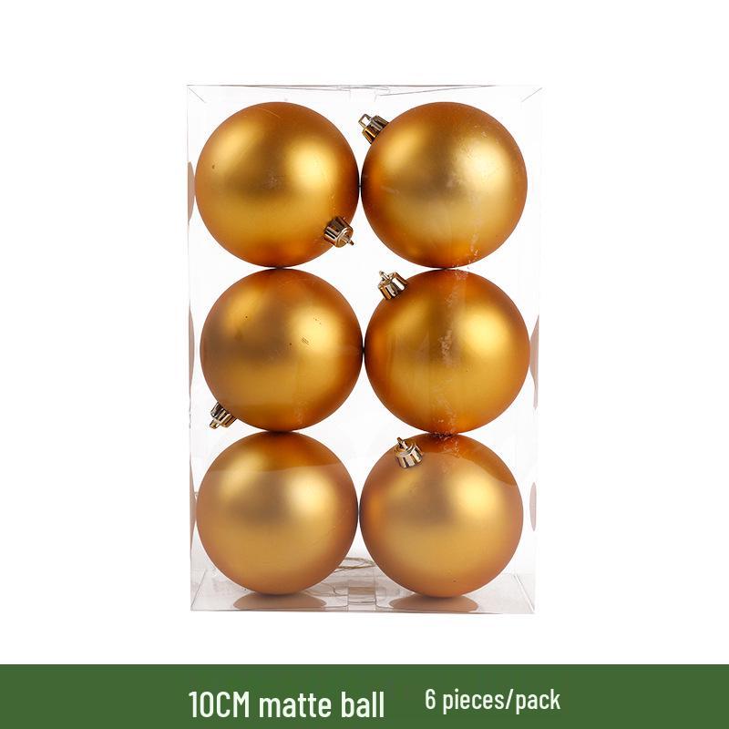 Christmas Tree Decorations: 3-10cm Electroplated Golden Plastic Balls