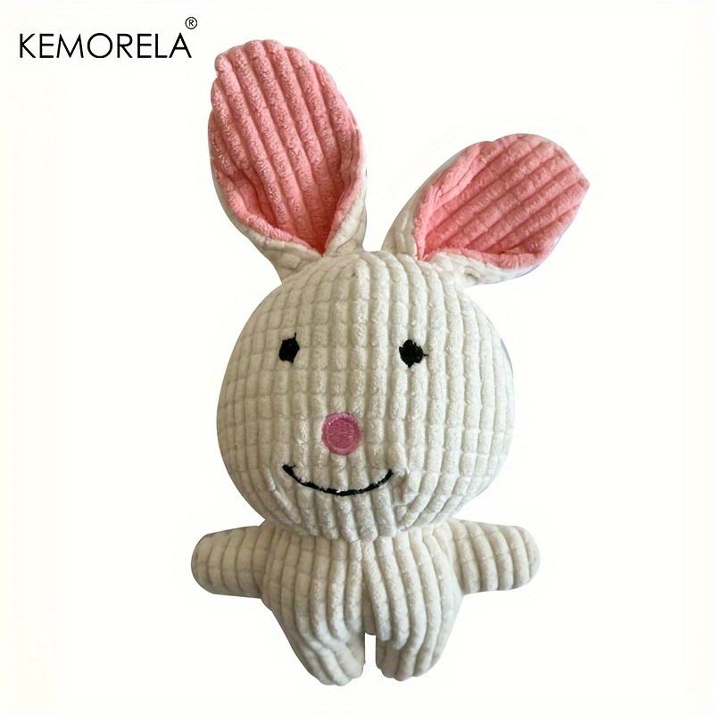 

KEMORELA 1/5PCS Cute Plush Toys Squeak Pet Cow Rabbit Animal Plush Toy Dog Chew Squeaky Whistling Involved Squirrel Dog Toys