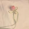 Fashion Sweet Tulip Ribbon Hair Ring For Women Girls Cute Elegant Bowknot Hair Clip Exquisite Tassels Hair Accessories Gifts