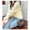 Ladies Bag Fashionable and Versatile Minimalist Bucket Bag Embroidered Printed Lock Buckle Crossbody Bag