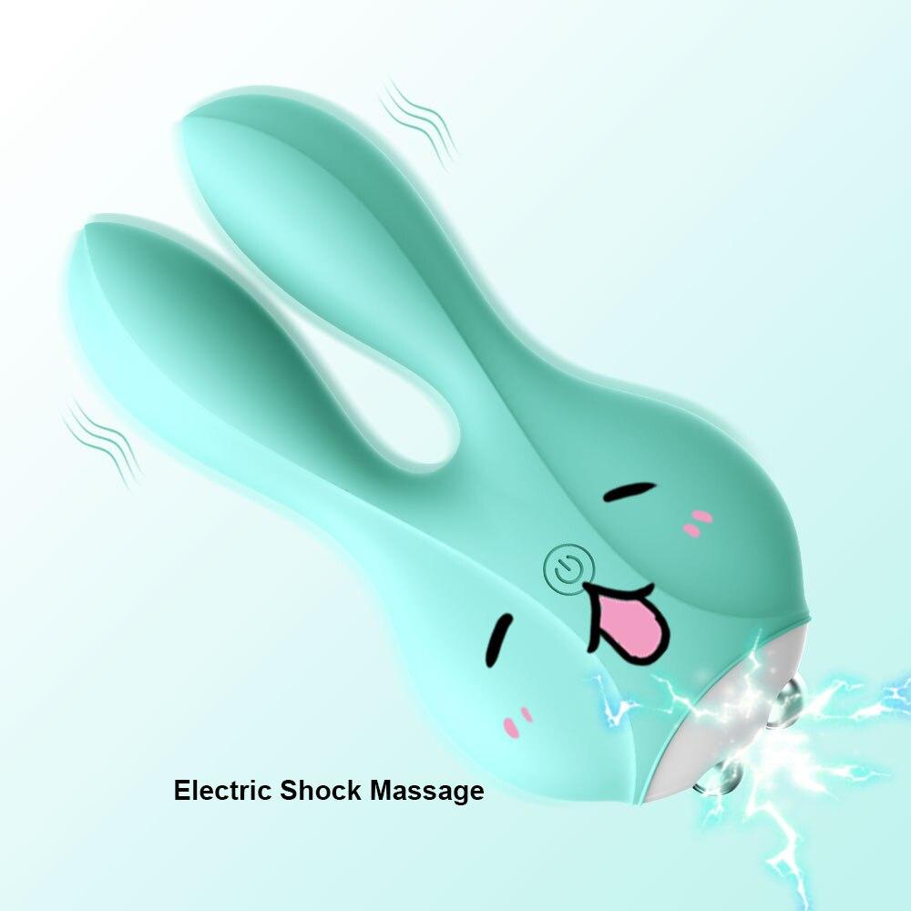 Rabbit Electric Shock Clitoris Stimulator Vibrators For Women Vagina Massager Anal Plug Female Masturbator Sex Toys Adults Shop