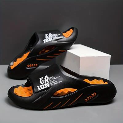 Plus Size Men's EVA Slippers Stylish Color Block Open Toe Breathable Chunky Non Slip Durable Anti Daily Footwear Size36-49