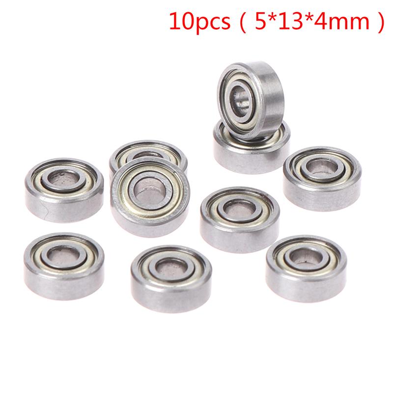 

TS 10pcs 5*13*4mm Bearing steel deep groove spherical carbon steel miniature bearings 695ZZ