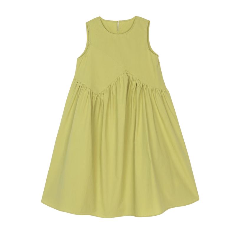 LUSON Girls' Summer Sleeveless A-Line Vest Dress