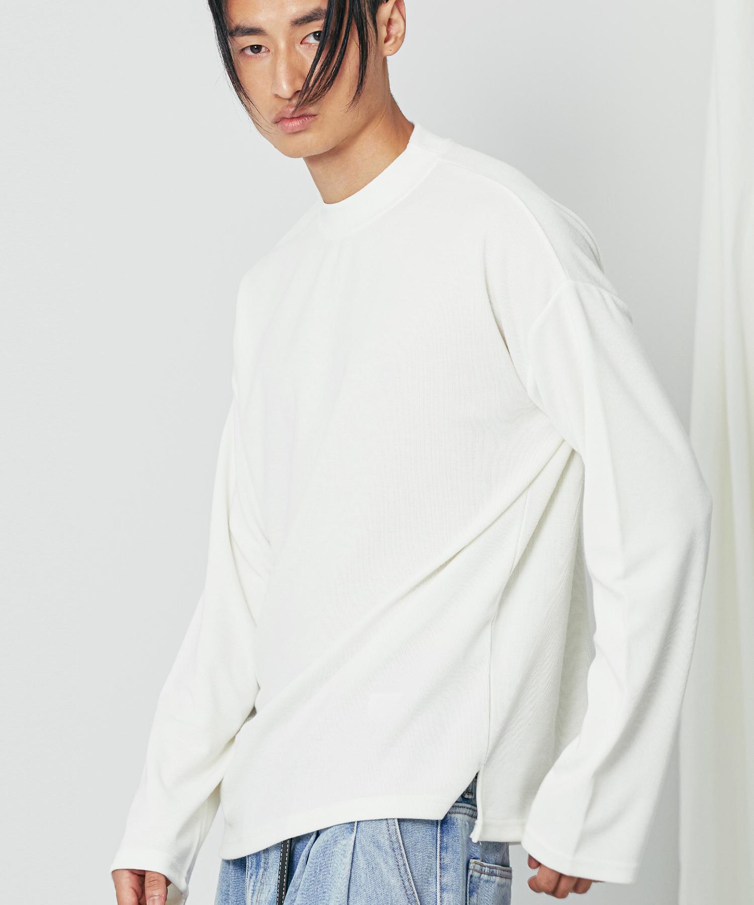 Ssy Half-Neck Essential Knit Long Sleeve Ivory Black/M
