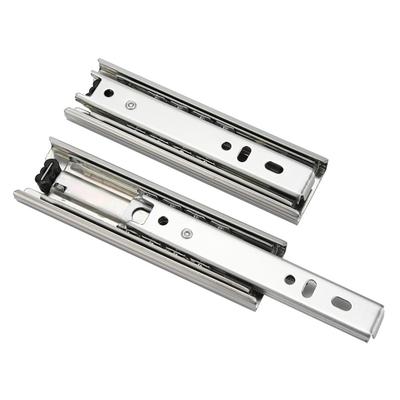 2pcs Mini Full Extension Drawer Slides Silver Side Mount Telescoping Sliding Rails Heavy Duty Slides Dresser