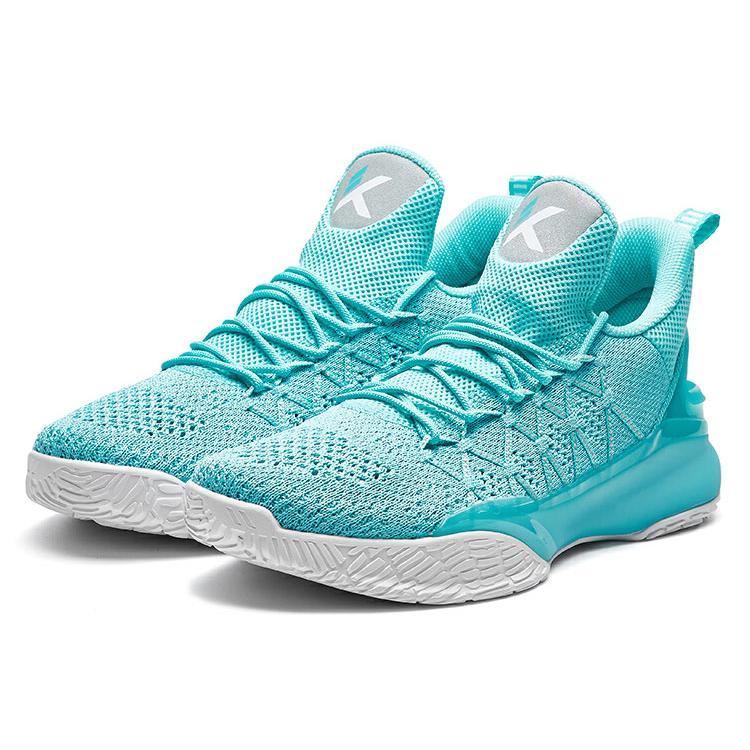 New Anta Light Cavalry 3 Cushioning Anti-Slip And Wear-Resistant Low-Top Basketball Shoes Men's Fluorescent Aqua Green 11821166-1