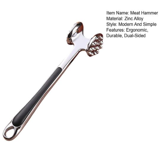Double-Sided Meat Tenderizer Heavy Duty Meat Hammer for Tenderizing Beef Veal Pork Chicken Multi-functional Kitchen Tools