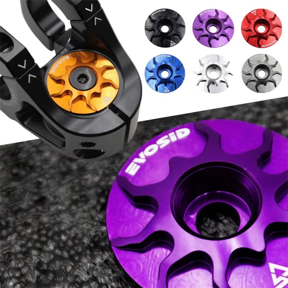 Bicycle Headset Cap with Screw MTB Road Bike Stem Headset Top Cap Cover Aluminium Alloy for Fork Head Tube Cycling Accessories