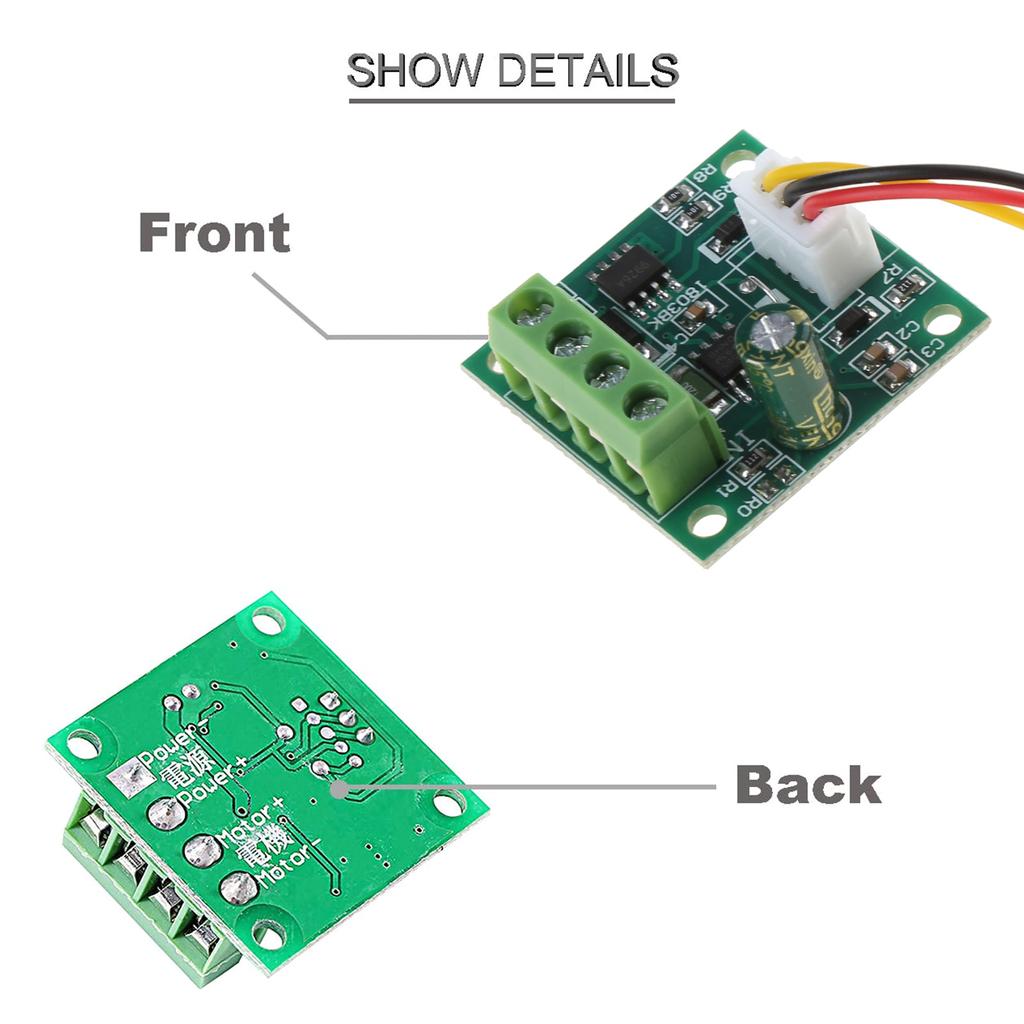4 szt. Kontrolery prędkości silnika 1,8/3/5/6/12V 2A PWM Kontrole W zestawie śrubokręt Zabezpieczenia nadprądowe Łatwe w instalacji