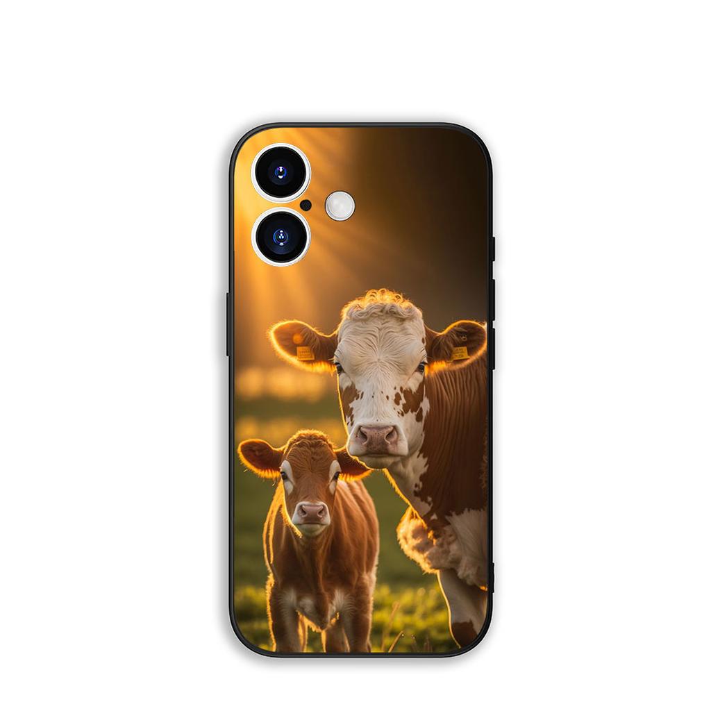 Funda Coque Cover for OPPO A80 A60 A40 A38 A79 A16 A17 A58 A78 A94 A95 A57 A15 A74 A53 A96 A98 Phone Case Cow Print Wallpaper
