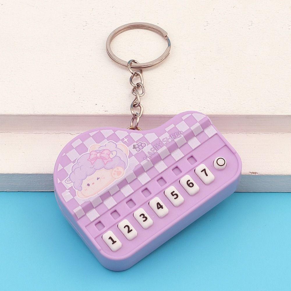 Mini Size Musical Instrument Toy Portable Piano Key Chain Electronic Keyboard Keychain  Children