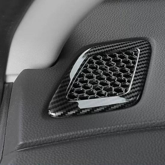 For Honda CRV CR-V 2023 2025 Car Dashboard Air Vent Cover Trim Carbon fiber look