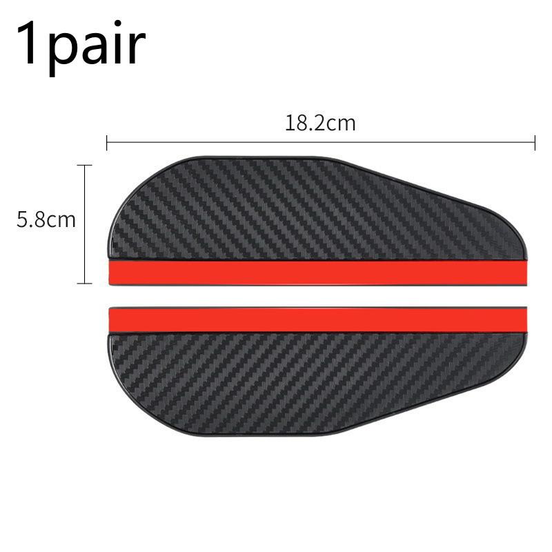1/2Pairs Car Rearview Mirror Rain Eyebrow Carbon Fiber Rain Shield Sun Shade Clear Vision Protector For Auto Mirror Accessories