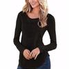 Elegant Lace Patchwork Long Sleeve Cotton Blouse For Women Geometric Design