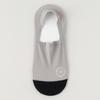 Men's Summer Ultra-Thin No-Show Socks, Breathable Ice Silk, Anti-Slip Silicone Grip, Color Block Design, Cotton Bottom.