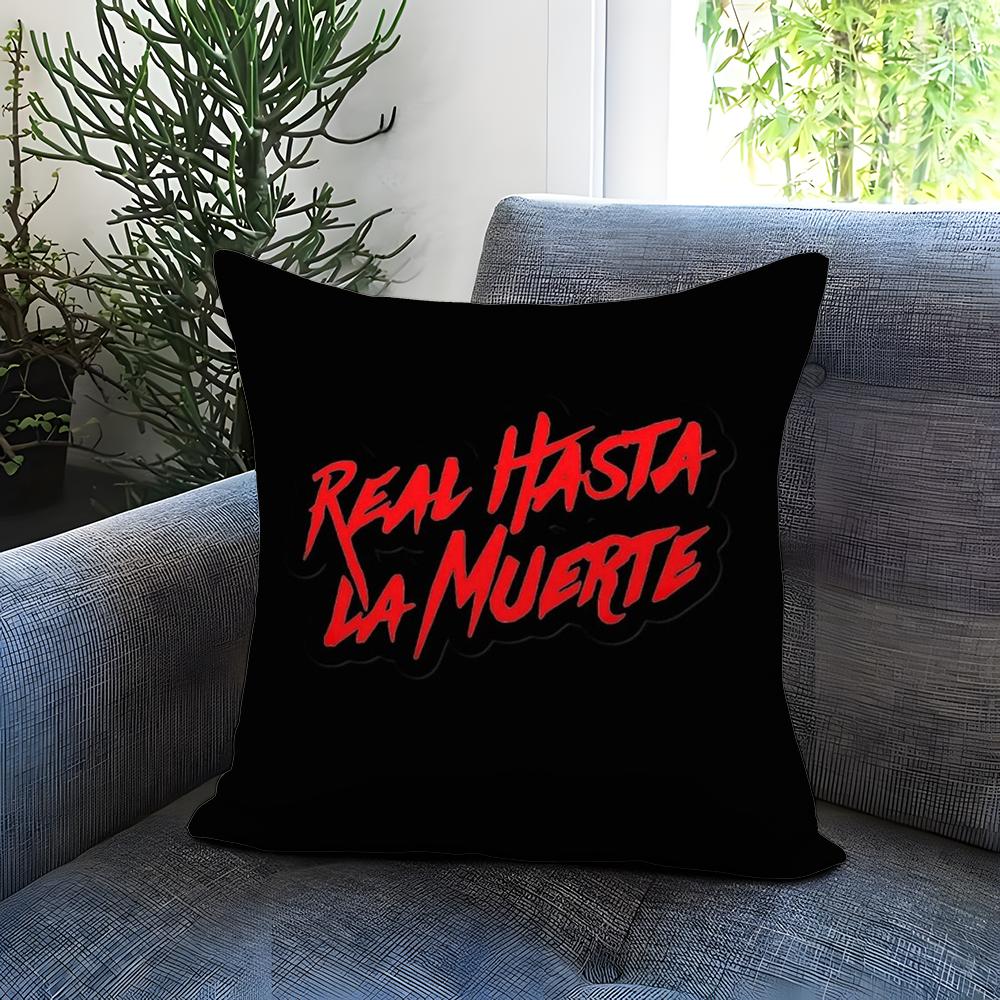 Fashion R-RReal Hasta La Muerte Cushion Cover Comfortable Reversible Pillow Cover Ideal for Car Sofa Bedroom & Beyond