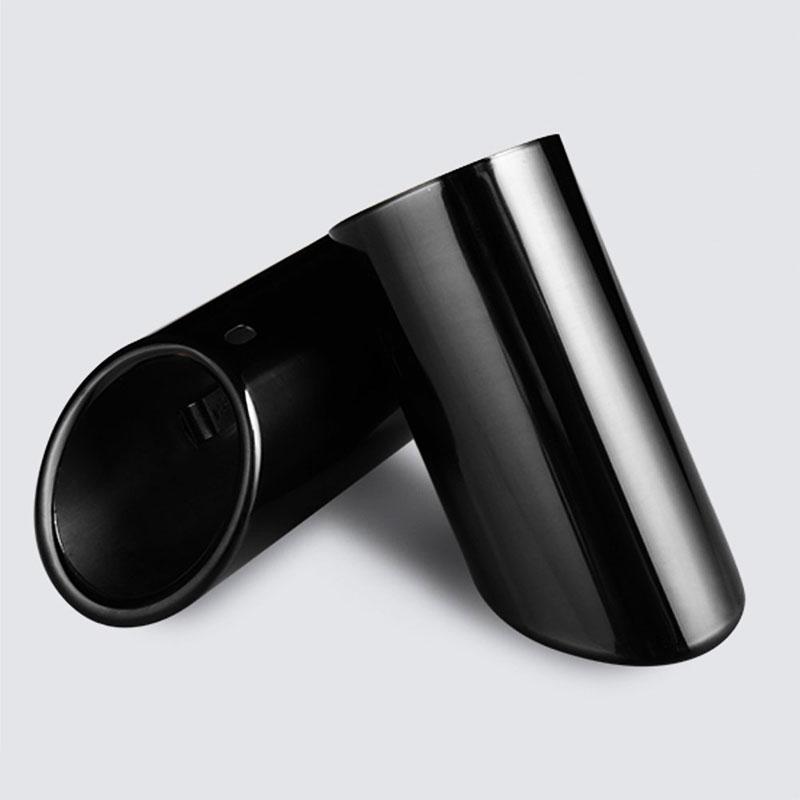 DSYCAR 1pair Chrome Plating Stainless Steel Car Exhaust Muffler Tip Pipes Covers ,universal Car Accessories