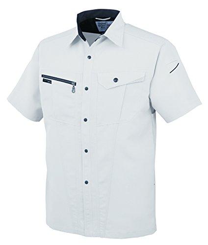 

COCOS Nobuoka AS-727 Short Sleeve Shirt, Metallic Silver, Size 4L