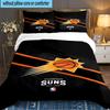Phoenix Basketball Team 3pcs Bedding Set,Including 1pc Duvet Cover And 2pcs Pillowcases Perfect Gift for Christmas,Ideal for Bedroom, Dormitory