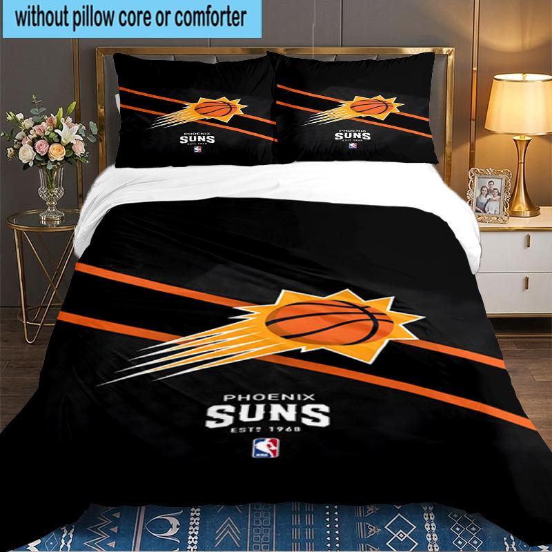 Phoenix Basketball Team 3pcs Bedding Set,Including 1pc Duvet Cover And 2pcs Pillowcases Perfect Gift for Christmas,Ideal for Bedroom, Dormitory
