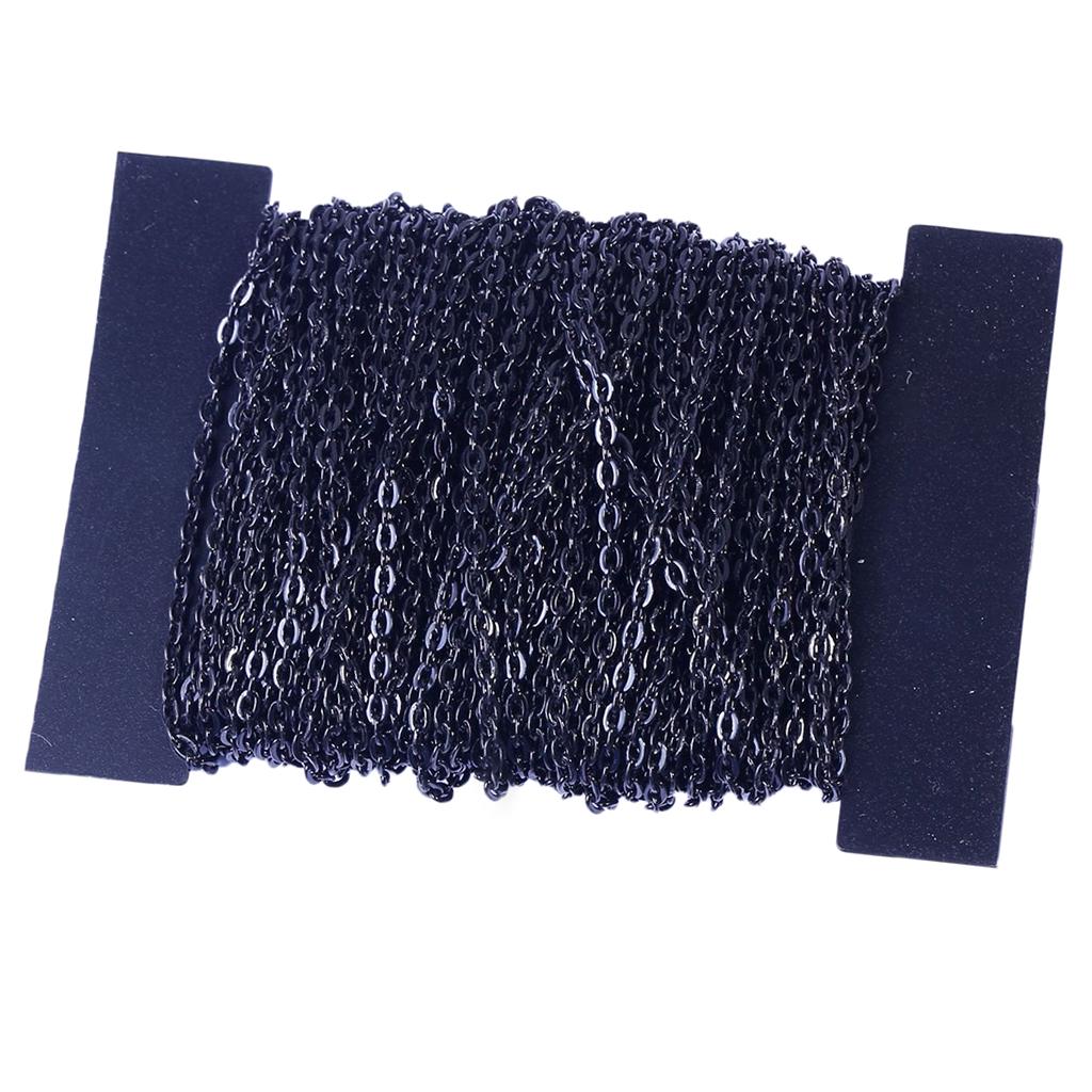 1 rolă de lanțuri de cruce de fier pentru lanțuri de cabluri pentru confecții de bijuterii DIY aurii