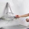 Folding Clothes Hanger Space Saving Clothes Rack Invisible Clothes Storage Hanging Rack For Laundry Room Bathroom
