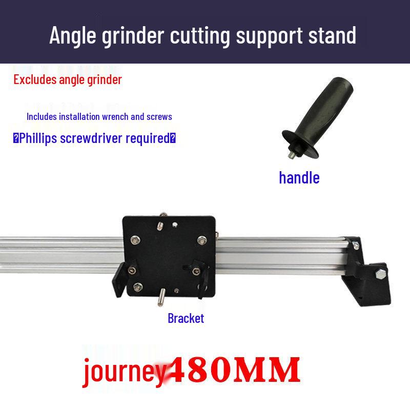 Adjustable Angle Grinder Bracket with Telescopic Handle for Multi-functional Cutting and Polishing