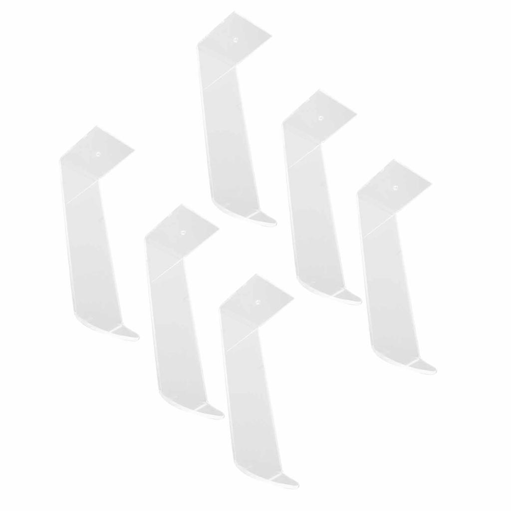 6 Stück Klebehuthaken Minimalistische Acryl-Wandhuthalter Dekorative Huthalter Aufbewahrungsorganizer für Baseballkappe