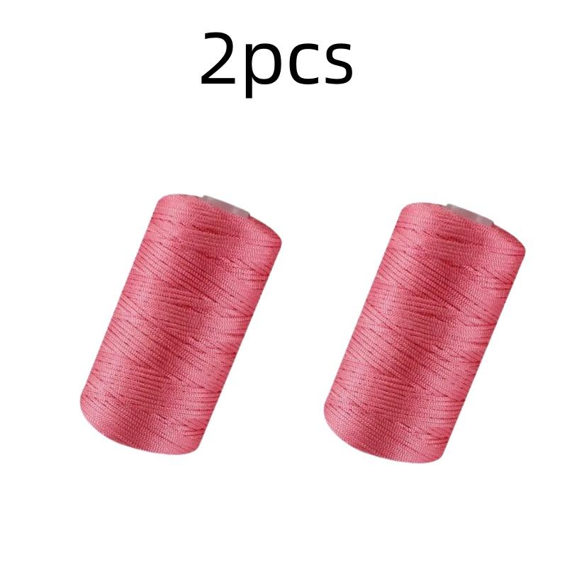 New Summer Crochet Yarn 1.5mm Thin Ice Cotton Thread for Hand Knitting Bag Hat Shoes 100g Hollow Line Colorful Nylon Cord