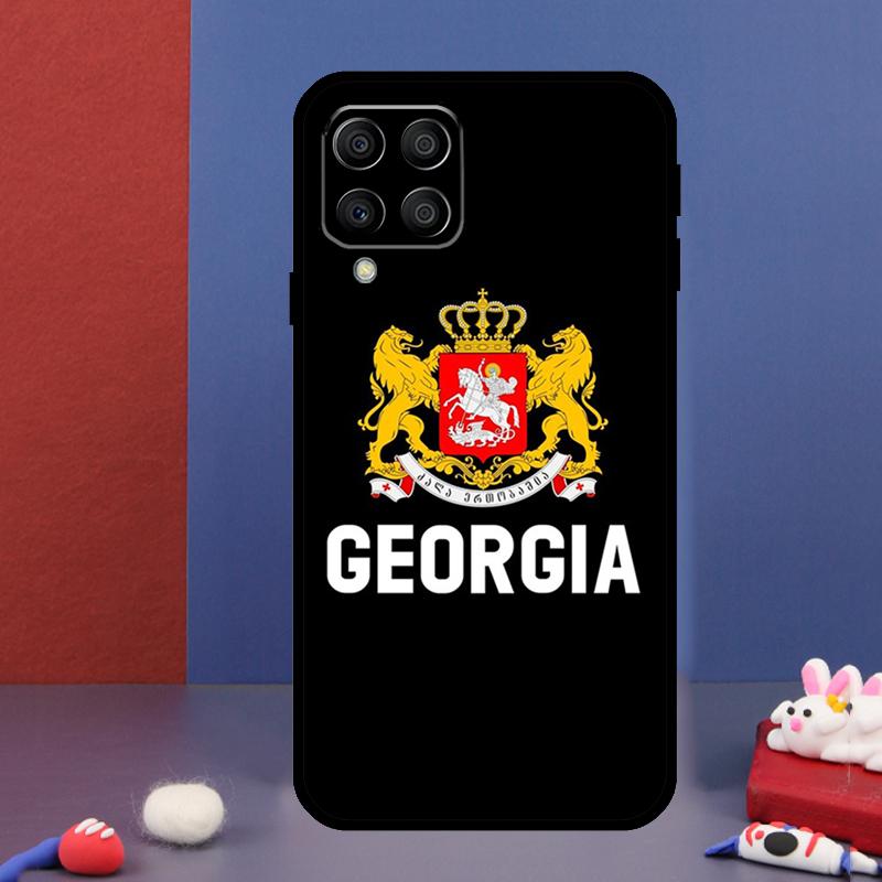 Georgia Flag For Samsung Galaxy M31 M51 M33 M13 M23 M53 M15 M55 M14 M34 M54 M20 M30s M32 M52 Phone Case