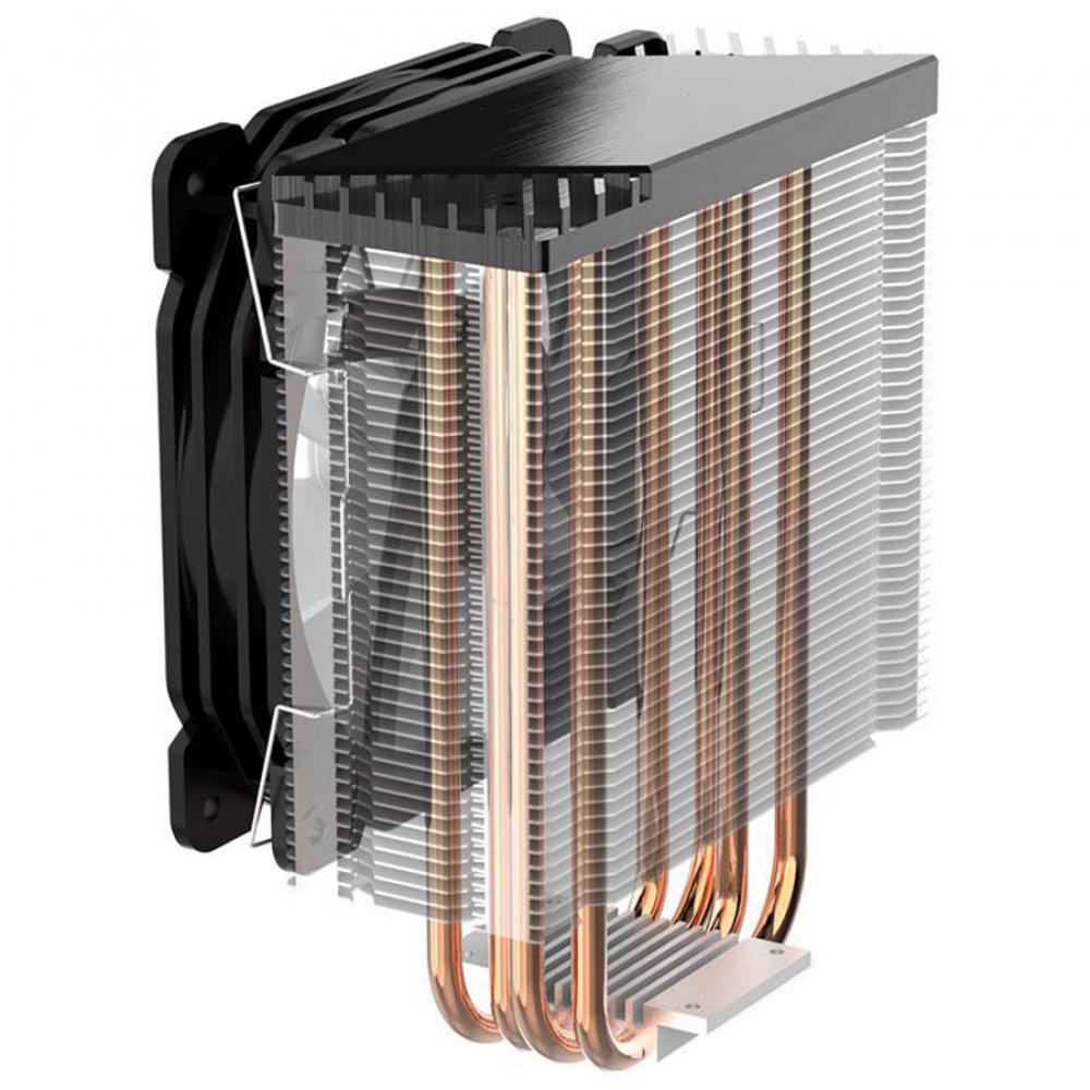 Tower CPU radiator colorful streamer 4 heat pipe temperature control  CPU Air Cooler