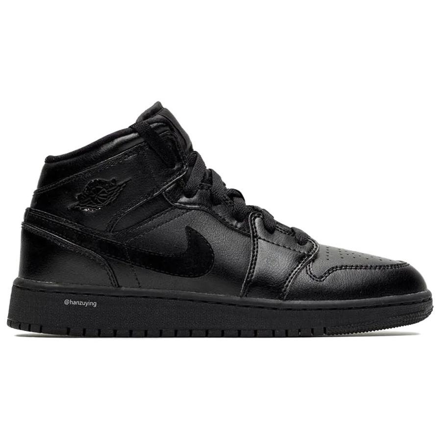 Jordan 1 Mid GS Głęboka Czerń 554725-090