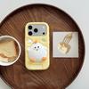 Cute 3D Cartoon Chick Phone Case For 17 16 15 14 13 12 Pro Max Plus Soft Silicone Protective Cover