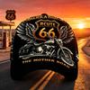 D Full Color Full Print Road Locomotive Baseball Cap, Retro Motorcycle Wing Truck Mesh Cap