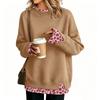 Damen Casual Pullover mit Aufdruck und Design, Langarm, Lockerer Schnitt