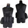 SHENKEL Lightweight 2-Way Modular Vest Chest Rig with 4 Pouches, var.4, Black (vest-004bk)
