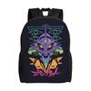 Custom EVA Evangelions Backpack Men Women Casual Bookbag for School College Manga Bags