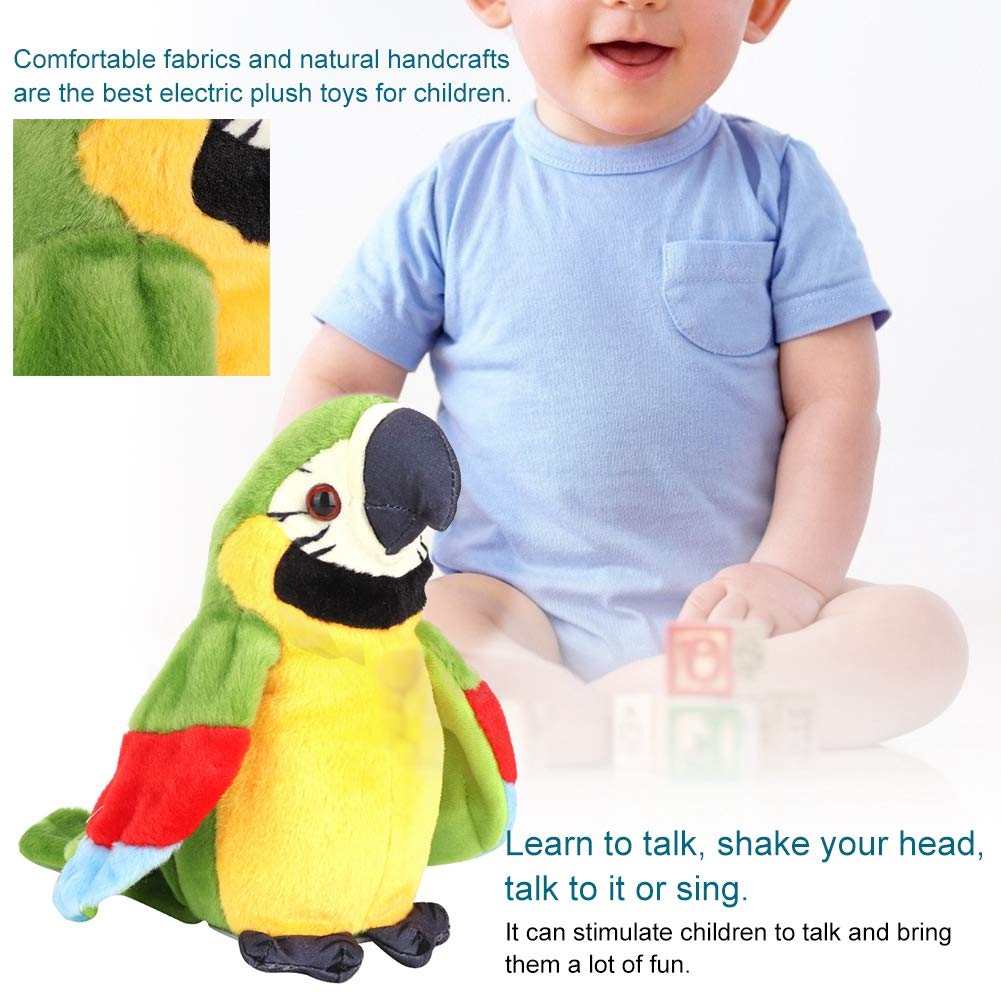 Peluche Pappagallo Parlante, Robot Uccello, Robot Animale Domestico, Peluche Uccello Parlante, Funzione di Registrazione, Bambola Giocattolo Carina, Giocattolo Educativo, Compleanno, Natale, Nuovo