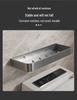 Gun Gray Wall-Mounted Bathroom Toilet Rack - Punch-Free Storage Shelf