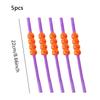 5pcs- Halloween Straws,Happy Festive Pumpkin Straws - Halloween Party Supplies,Perfect For Parties, Home Bars & Cocktails