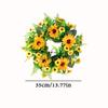 Sonnenblumenkranz Weihnachts-Türdekoration - Künstliche Blumen & Baumzubehör für festliche Atmosphäre