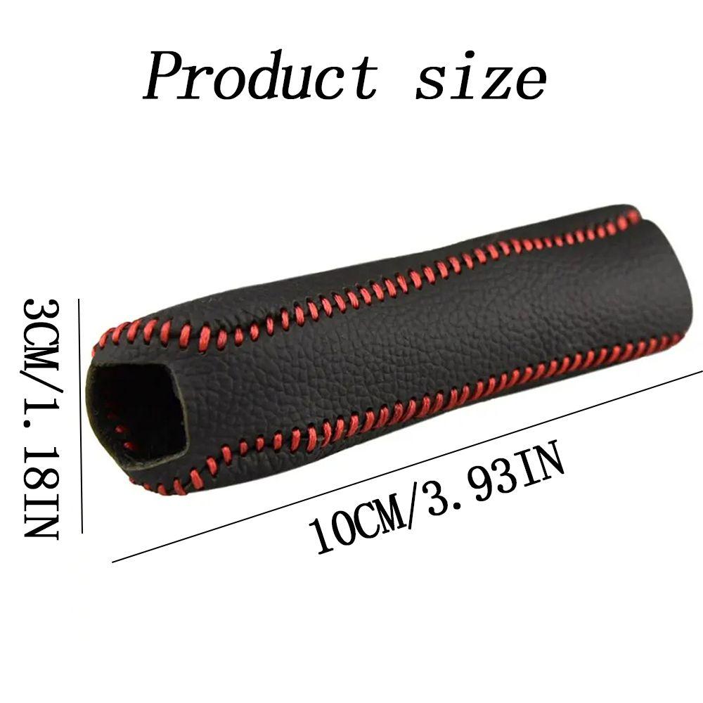 Anti-Slip Handbrake PU Leather Car Accessories Black Handbrake Sleeve  Auto
